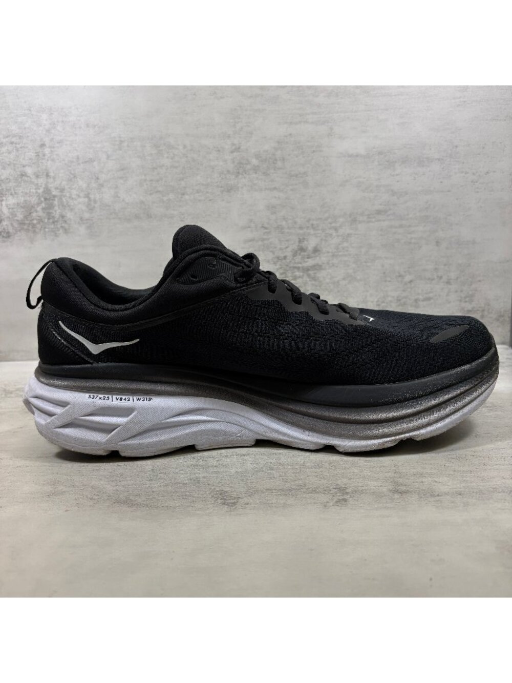 Hoka One One Bondi 8 Running Shoes - Men's Size 14 D - Black - Picture 2 of 12